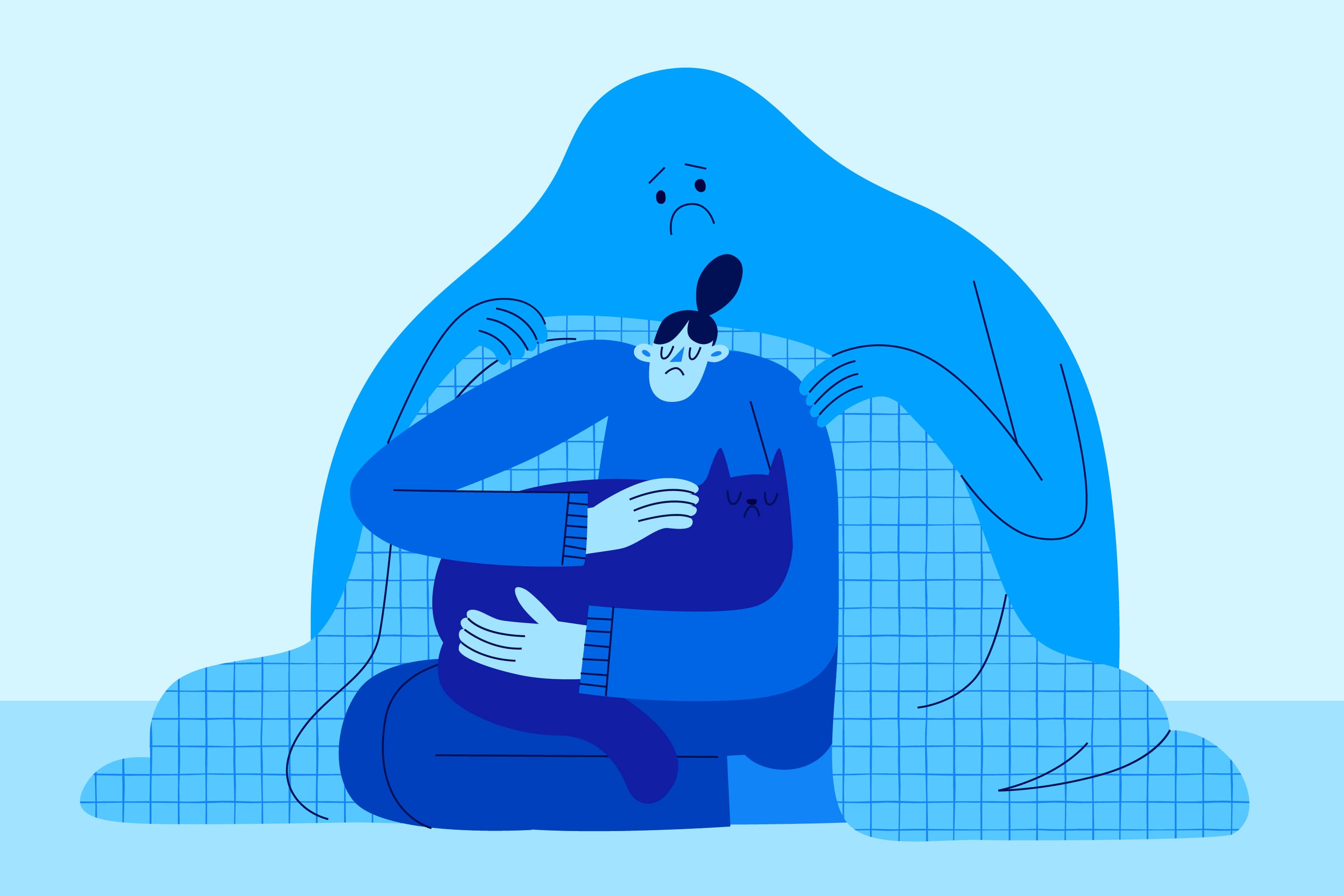 Mental wellness illustration